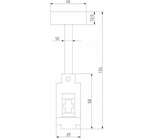 Токопровод концевой Elektrostandard Esthetic Magnetic a065433