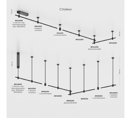 Основание на штанге Elektrostandard Esthetic Magnetic a065434