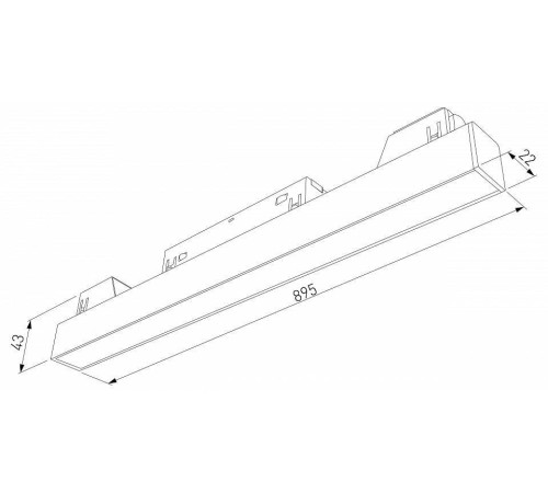 Встраиваемый светильник Elektrostandard Slim Magnetic a067375