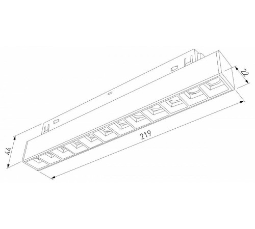 Встраиваемый светильник Elektrostandard Slim Magnetic a067376