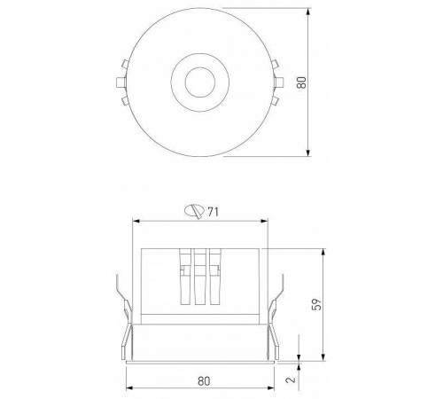 Встраиваемый светильник Elektrostandard Bliss a069406