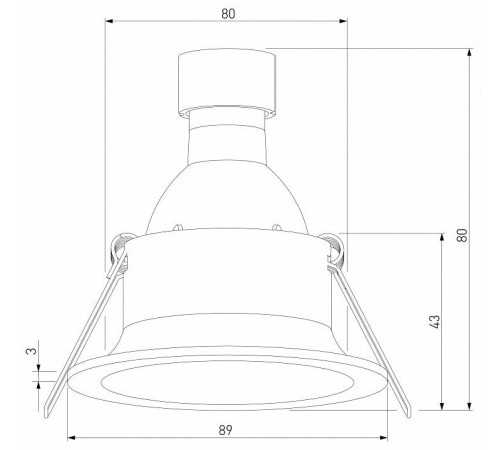 Встраиваемый светильник Elektrostandard Andi a070144