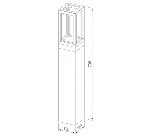 Наземный высокий светильник Elektrostandard Frame 1529 TECHNO LED