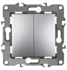 Переключатель двухклавишный без рамки Эра Эра 12 12-1004-03