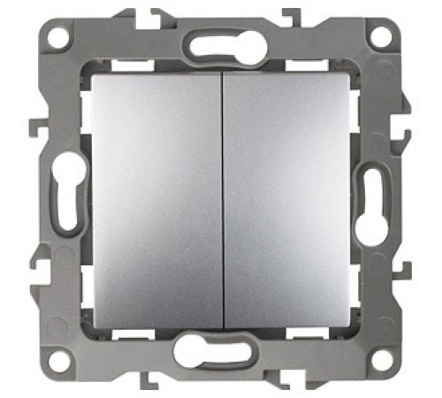 Переключатель двухклавишный без рамки Эра Эра 12 12-1004-03