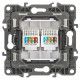Розетка двойная Ethernet RJ-45 без рамки Эра Эра 12 12-3108-15