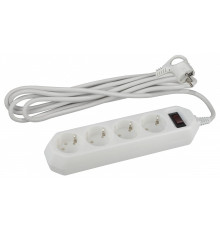 Удлинитель с выключателем Эра  USF-M-4es-1.5m-W