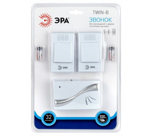Звонок беспроводной Эра TWIN-B