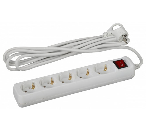 Удлинитель с выключателем Эра U-5es-5m-3x1
