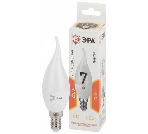 Лампа светодиодная Эра Стандарт LED BXS-7W-827-E14