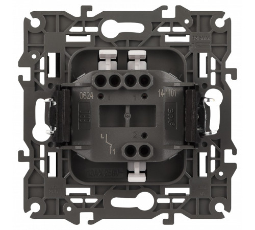 Выключатель одноклавишный без рамки Эра Эра Elegance 14-1101-05