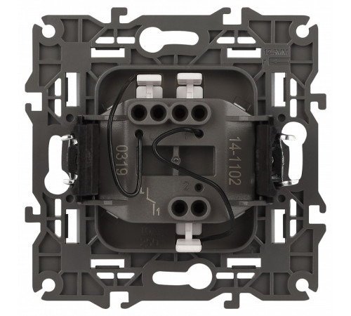 Выключатель одноклавишный с подсветкой без рамки Эра Эра Elegance 14-1102-01