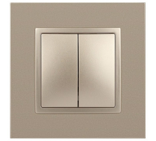Переключатель двухклавишный без рамки Эра Эра Elegance 14-1106-04