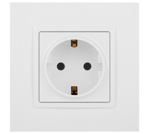 Розетка с заземлением, без рамки Эра Эра Elegance 14-2101-01