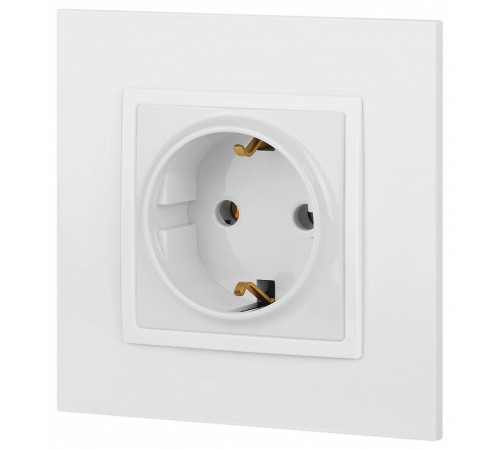 Розетка с заземлением, без рамки Эра Эра Elegance 14-2101-01