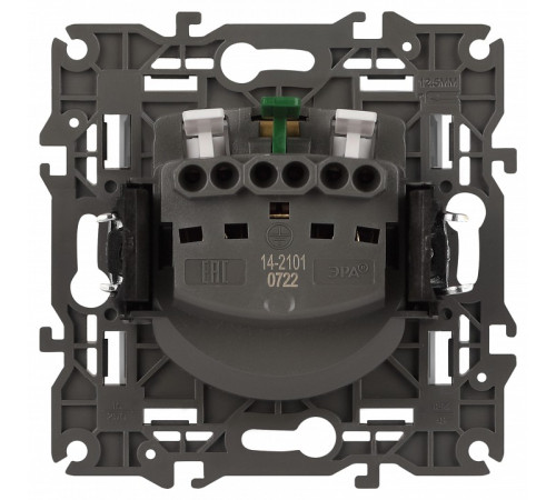 Розетка с заземлением, без рамки Эра Эра Elegance 14-2101-01