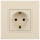 Розетка с заземлением, без рамки Эра Эра Elegance 14-2101-02