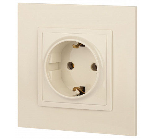 Розетка с заземлением, без рамки Эра Эра Elegance 14-2101-02