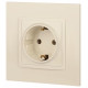 Розетка с заземлением, без рамки Эра Эра Elegance 14-2101-02