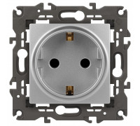 Розетка с заземлением, без рамки Эра Эра Elegance 14-2101-03