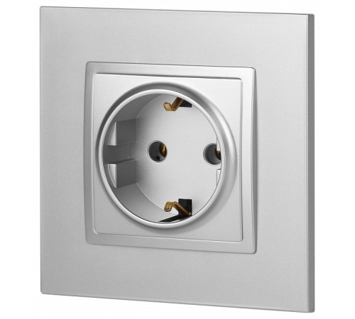 Розетка с заземлением, без рамки Эра Эра Elegance 14-2101-03