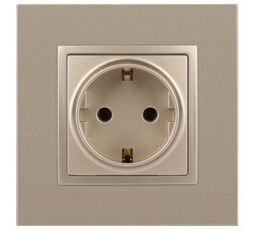 Розетка с заземлением, без рамки Эра Эра Elegance 14-2101-04