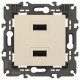 Розетка 2хUSB type A без рамки Эра Эра Elegance 14-4110-02