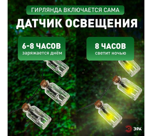 Гирлянда на солнечных батареях Эра ERAGS08-05