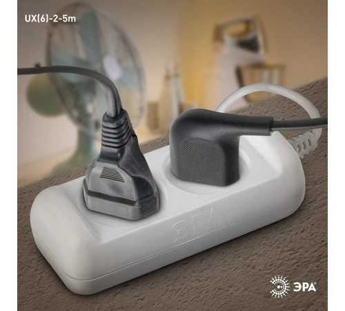 Удлинитель Эра UX(6)-2-5m