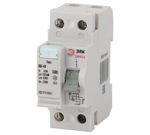 Устройство защитного отключения 2P Эра ВД-40 SIMPLE-mod-48