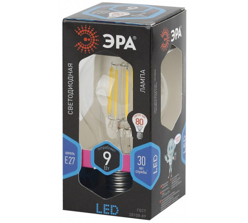 Лампа светодиодная Эра F-LED F-LED A60-9W-840-E27