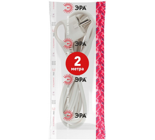 Сетевой провод Эра U-3x1-2m-W