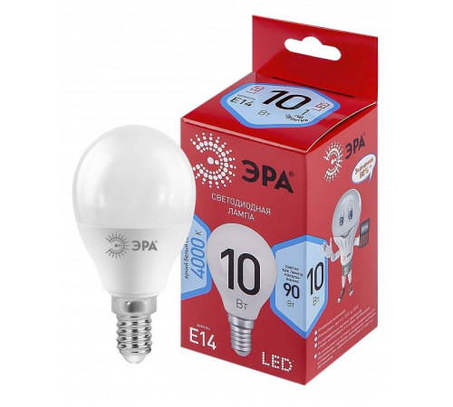 Лампа светодиодная Эра LED P45-10W-840-E14 R
