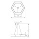 Подвесной светильник Эра Hexagon Б0050556
