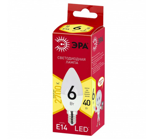 Лампа светодиодная Эра LED B35-6W-827-E14 R