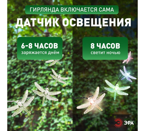 Гирлянда на солнечных батареях Эра ERASF22-16