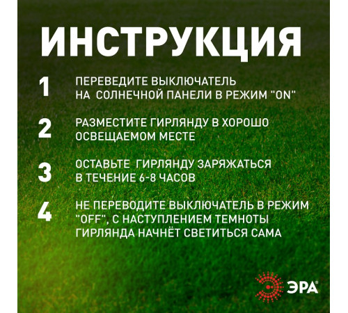 Гирлянда на солнечных батареях Эра ERASF22-16