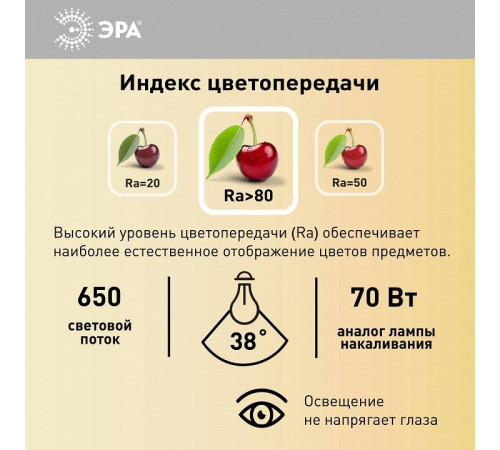 Лампа светодиодная Эра LED Lense MR16-8W-827-GU10