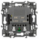 Розетка с заземлением и со шторкой и 2хUSB, без рамки Эра Эра 12 12-4109-16
