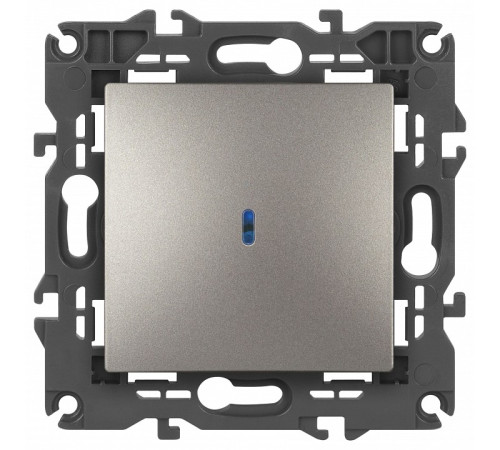 Выключатель одноклавишный с подсветкой без рамки Эра Эра Elegance 14-1102-16