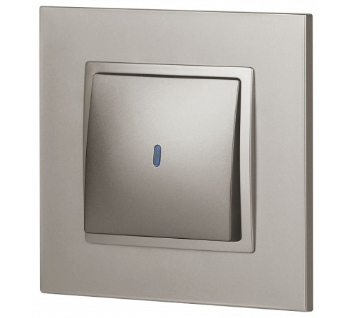 Выключатель одноклавишный с подсветкой без рамки Эра Эра Elegance 14-1102-16