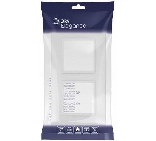 Рамка на 2 поста Эра Эра Elegance 14-5012-01М