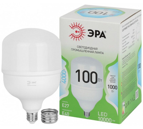 Лампа светодиодная Эра Green Line LED POWER T140-100W-840-E27/E40 GL