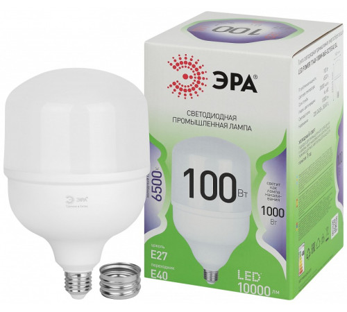 Лампа светодиодная Эра Green Line E27/E40 100Вт 6500K LED POWER T140-100W-865-E27/E40 GL
