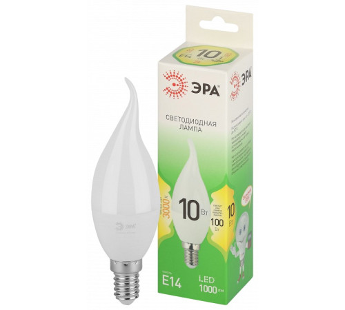 Лампа светодиодная Эра Green Line LED BXS-10W-830-E14 GL