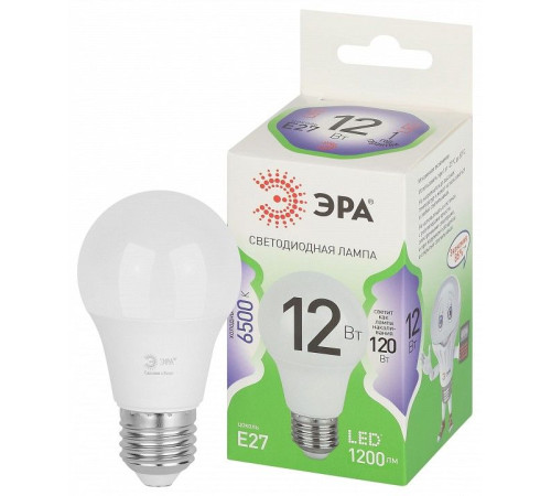 Лампа светодиодная Эра Green Line LED A60-12W-865-E27 GL