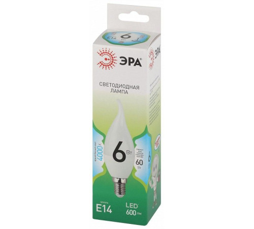 Лампа светодиодная Эра Green Line LED BXS-6W-840-E14 GL