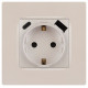 Розетка с заземлением и со шторкой и 2хUSB, без рамки Эра Эра 12 12-4108-15