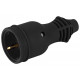 Розетка с заземлением Эра RX11-B-IP44