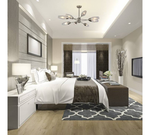 Люстра на штанге Escada Desire 10165/8PL Nickel
